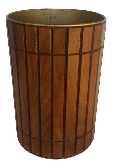 Vintage Gruvwood Trash Can Waste Basket on Chairish.com | Kitchen trash cans, Copper kitchen ...