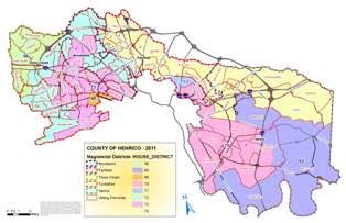 Virginia House Districts - County of Henrico, Virginia