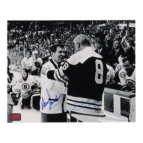 Ken Hodge & Harry Sinden Signed Bruins 8x10 Photo (YSMS) | Pristine Auction