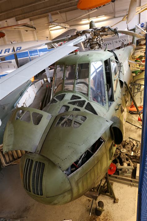 Mil Mi-4A helicopter (Vantaa museum) - Aviation museums, airports, flights