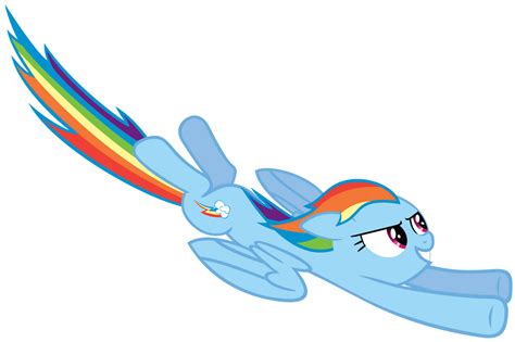 Rainbow Dash flying by Stabzor on DeviantArt