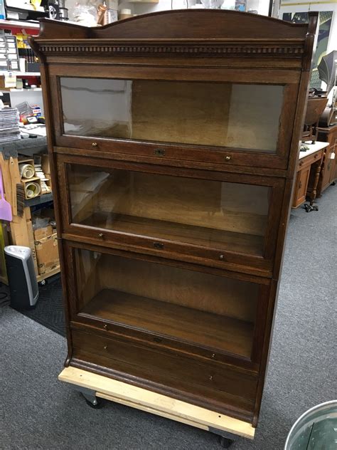 Antique Solid Oak English barrister stacking bookcase | Etsy