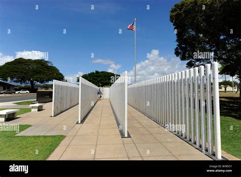 USS Oklahoma Memorial Pearl Harbor Pacific National Monument Ford Island Hawaii Stock Photo - Alamy