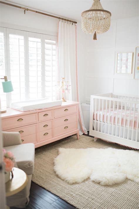 The Posh Home Bright White and Pink Baby Girl Nursery Reveal - Project ...