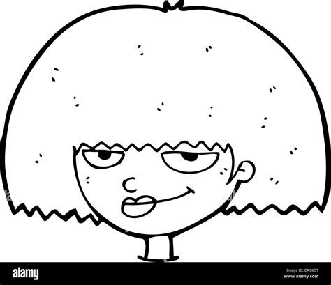 cartoon mean female face Stock Vector Image & Art - Alamy