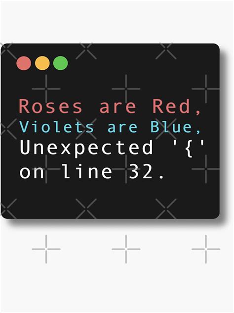 "Unexpected Poem" Sticker for Sale by Justina Designs | Redbubble