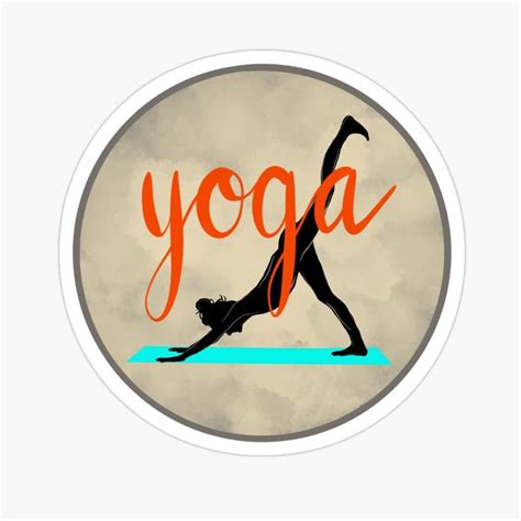 Yoga Pose with Lettering "Yoga" Sticker by emily112702 | Yoga stickers, Yoga poses, Coloring ...