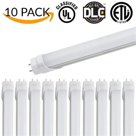 Sunco Lighting 10 PACK - T8 FROSTED LED Tube Lamp Light 4ft 48", 18W, 5000K | eBay