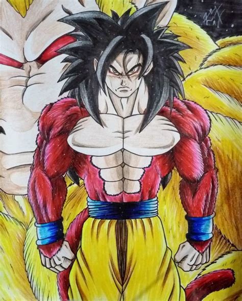 Drawing Goku Super Saiyan 4 | DragonBallZ Amino