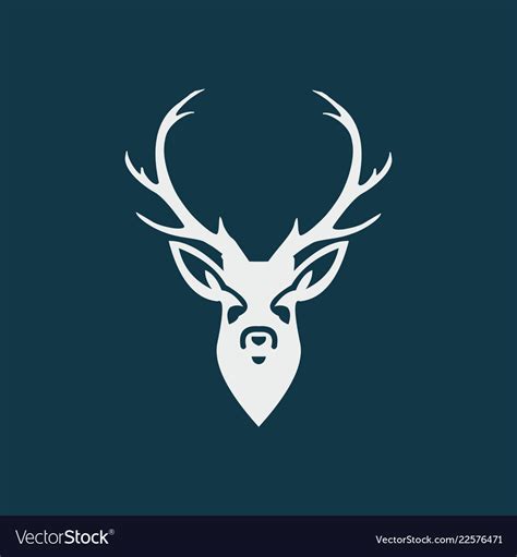 Deer logo design inspiration Royalty Free Vector Image