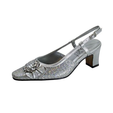 Floral - FLORAL Clea Women's Wide Width Dress Slingback Metallic Shoes ...