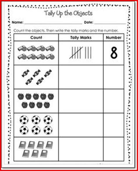 Free Tally Mark Worksheets to Print | Activity Shelter