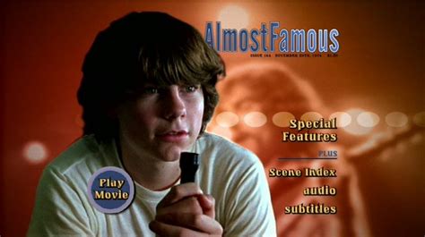 Almost Famous (2000) - DVD Movie Menus