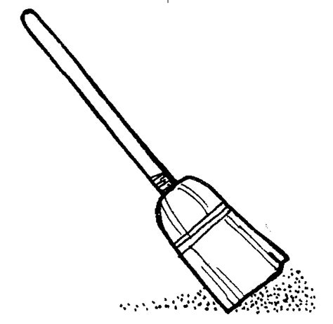 Broom Coloring Pages - Kidsuki