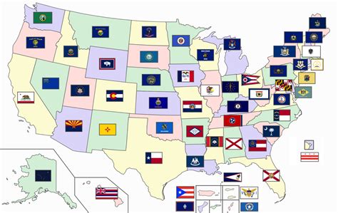 Coloring Pages Us State Flags
