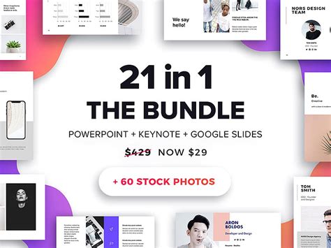 The Bundle - 21 Templates + 60 Free Photos by Pixasquare on Dribbble