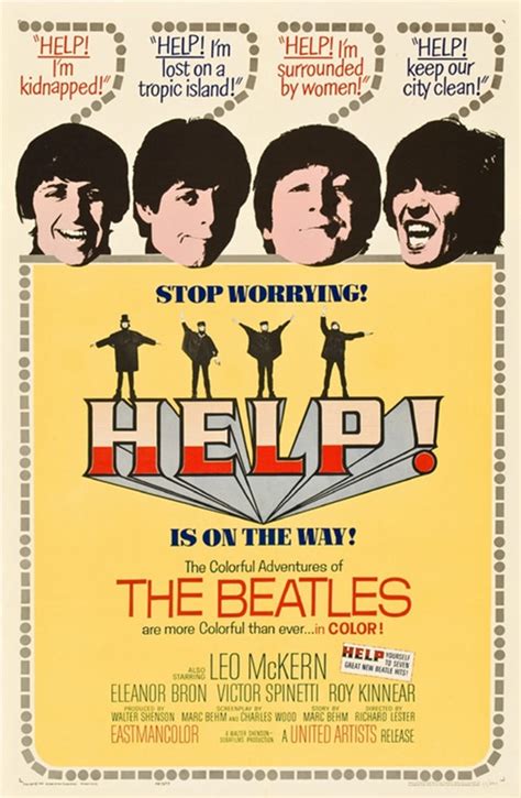 Help 1965 the Beatles Cult Movie Poster Reprint 19x12.5 Inches - Etsy