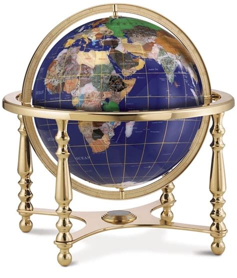 1000+ images about Gemstone World Globes on Pinterest | Pewter, Silver table and Gemstones