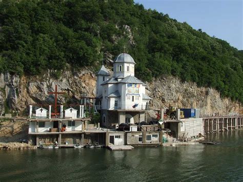 Iron Gates of the Danube River Between Serbia and Romania