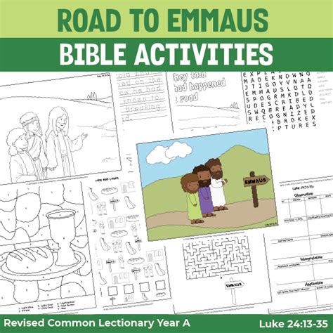 Road To Emmaus Activity Sheet Group