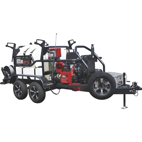 Northstar 157569 Proshot Hot Water Commercial Pressure Washer Trailer â€” 4000 Psi 5 5 Gpm