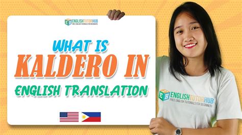 What is Kaldero In English Translation | Kaldero In English - YouTube