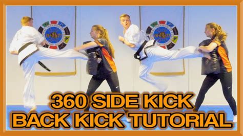 Taekwondo 360 Side Kick Back Kick Tutorial (360 Double) | GNT How to ...