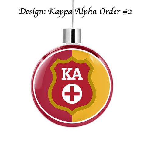 Kappa Alpha Order Round Flat Ornament - Etsy