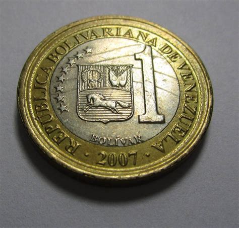 Moneda Republica Bolivariana De Venezuela Bolivar 2007 - $ 4.990 en ...