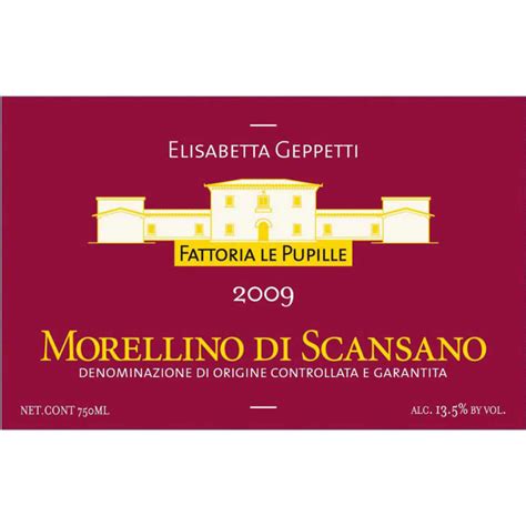 Fattoria Le Pupille Morellino Di Scansano 2015 | Wine.com