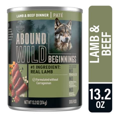 ABOUND® Wild Beginnings Lamb & Beef Dinner Pate Wet Dog Food, 13.2 oz - Kroger