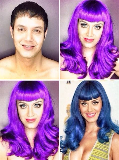 Guy Uses Makeup To Transform Himself Into Female Hollywood Celebrities ...