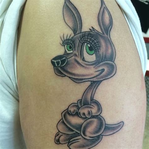 12 lovely kangaroo tattoos and their meanings - Nexttattoos