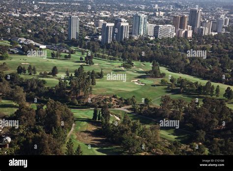 Views over the golf course at the Los Angeles Country Club Stock Photo ...