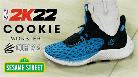 Curry 9 "Cookie Monster" NBA2K22 NEXT GEN SHOE CREATOR - YouTube