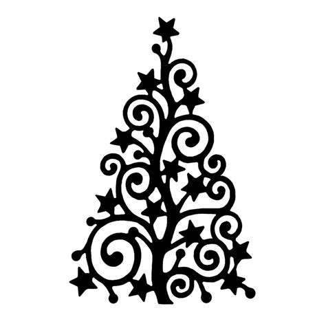 Christmas Tree Black Outline at Deborah Vargas blog