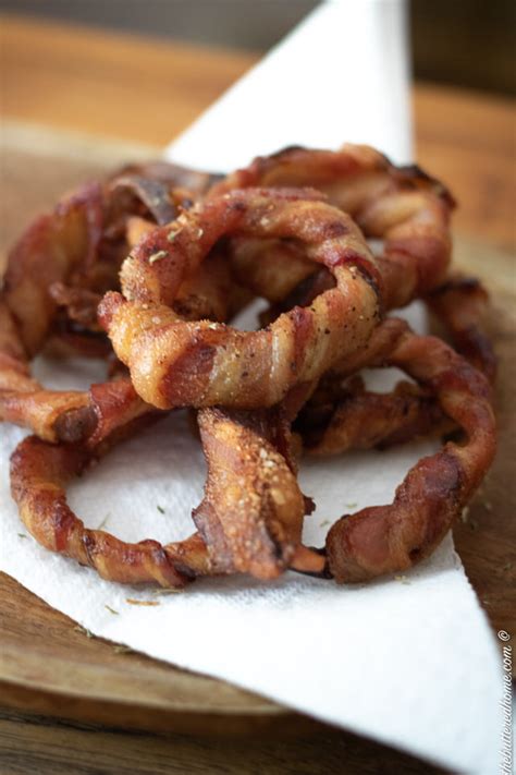 Bacon Wrapped Onion Rings - The Buttered Home