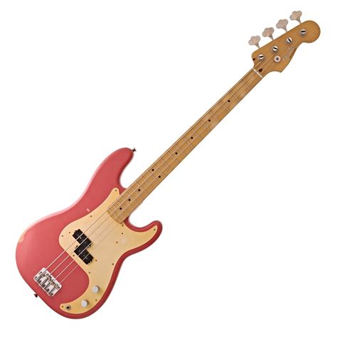 Fender Road Worn 50s Precision Bass, Fiesta Red at Gear4music