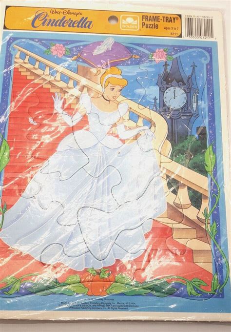 Vintage Golden Walt Disney Cinderella Frame-Tray Puzzle 8211 | #4579855183