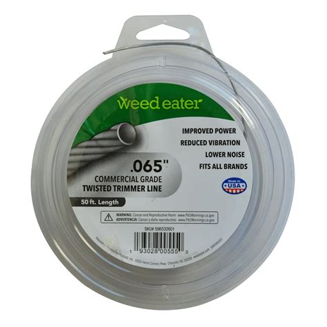 Weed Eater .065 in. 50 ft Twisted Replacement Trimmer Line - Walmart.com - Walmart.com