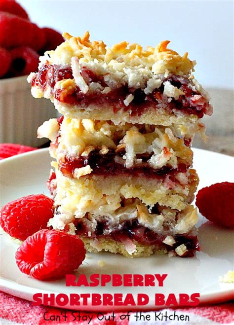 Raspberry Shortbread Bars – Can't Stay Out of the Kitchen