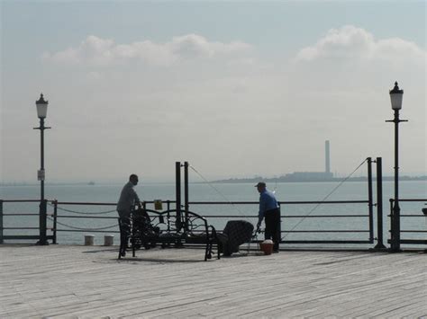 Southend-on-Sea: fishing off the end of... © Chris Downer cc-by-sa/2.0 ...