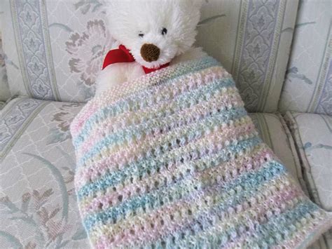 Knit Doll Blanket-Multicolor Doll Blanket-Hand Knit Doll Blanket-Cuddle Blanket-... | Hand knit ...