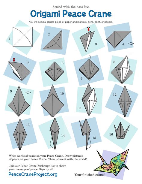 origami peace crane - Google Search (With images) | Origami, Origami easy, Crane