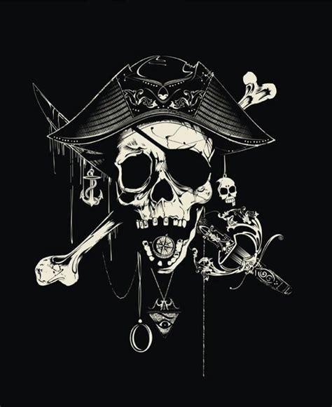 Pirate skull | Pirate art, Pirates, Skull