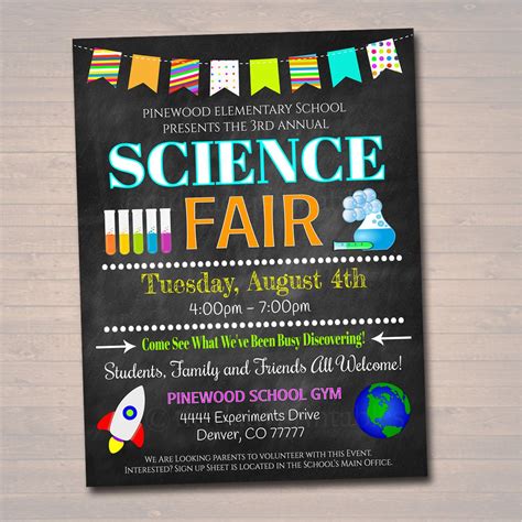 School Science Fair Event Flyer | TidyLady Printables