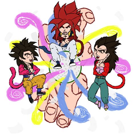 Chibi SSJ4 Gogeta fusion by GoldFishArmada on DeviantArt