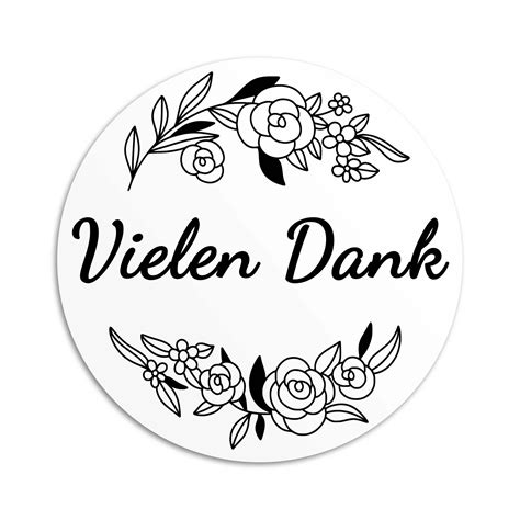 Vielen Dank Aufkleber - rund in 3 o. 4cm - Tolle Sticker- Farbauswahl!