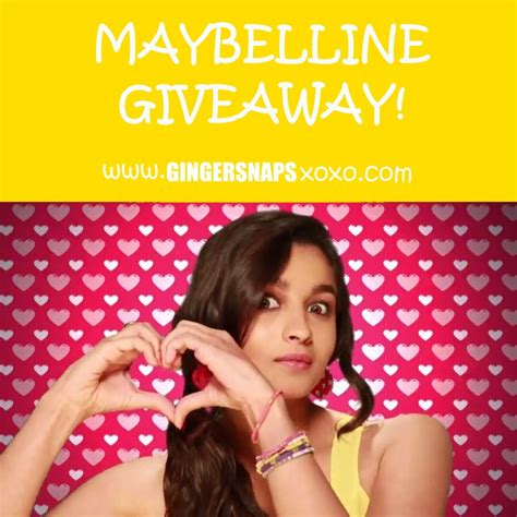 10 THINGS YOU DIDN'T KNOW ABOUT ALIA BHATT + MAYBELLINE NEW YORK GIVEAWAY | GingerSnaps