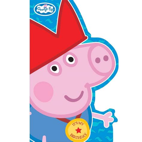 Peppa Pig George Birthday Greeting Card